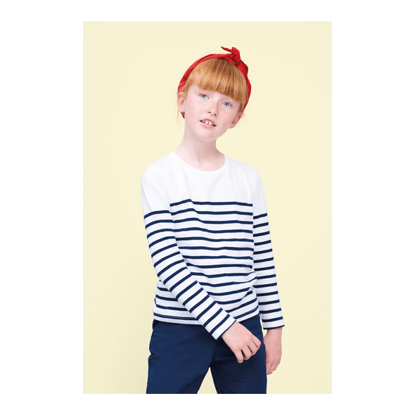SOL'S | T-shirt a righe a maniche lunghe per bambini SOL'S | T-shirt a righe a maniche lunghe per bambini